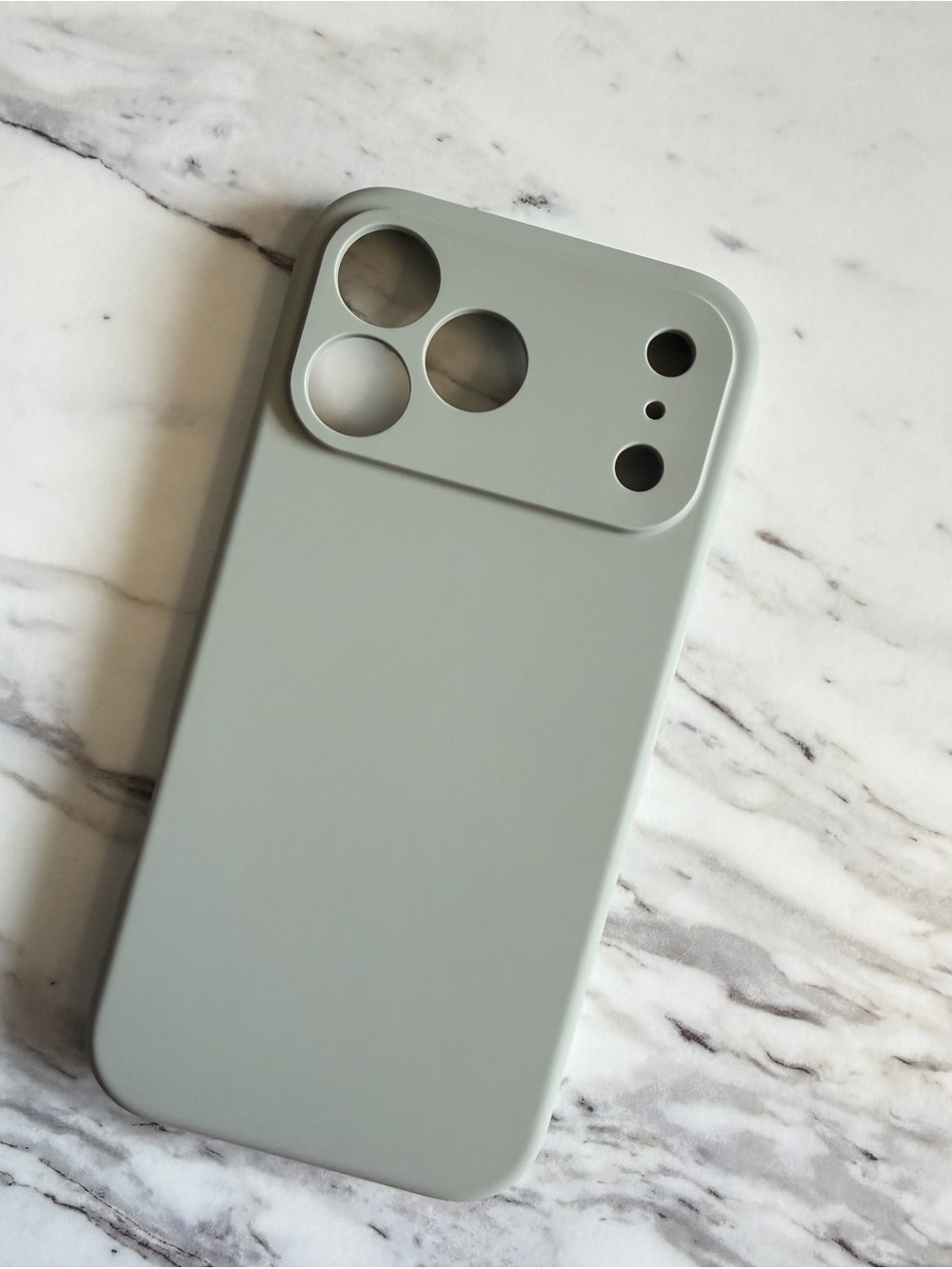iPhone 17 Pro Max Minimalist Sage Green Silicone Phone Case